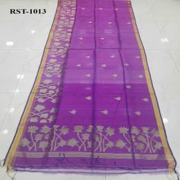 মসলিন তন্তুজ শাড়ি ব্লাউজ পিস সহ