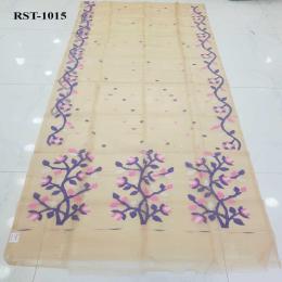 পিউর মসলিন তন্তুজ শাড়ি